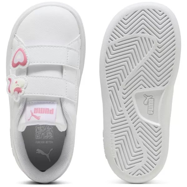  Dětské tenisky PUMA SMASH 3.0 BADGES V INF 397287-07 PUMA WHITE/MAGIC ROSE 