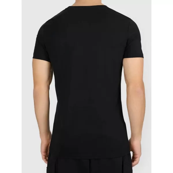  Pánské triko 4F 4FWAW25TTSHM2401 DEEP BLACK 