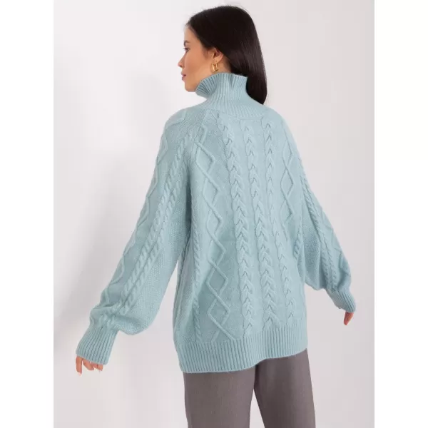  Dámský svetr WOOL FASHION ITALIA AT-SW-2355-2.30X MINT 