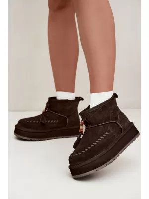 Dámské boty BIG STAR SHOES UU274678 BROWN/BEIGE