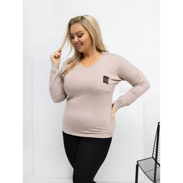  Dámská halenka RELEVANCE RV-BZ-A-161.63 BEIGE 