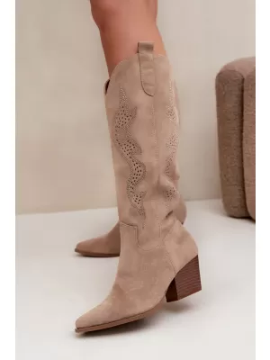 Dámské kovbojky BOTO 2539A BEIGE