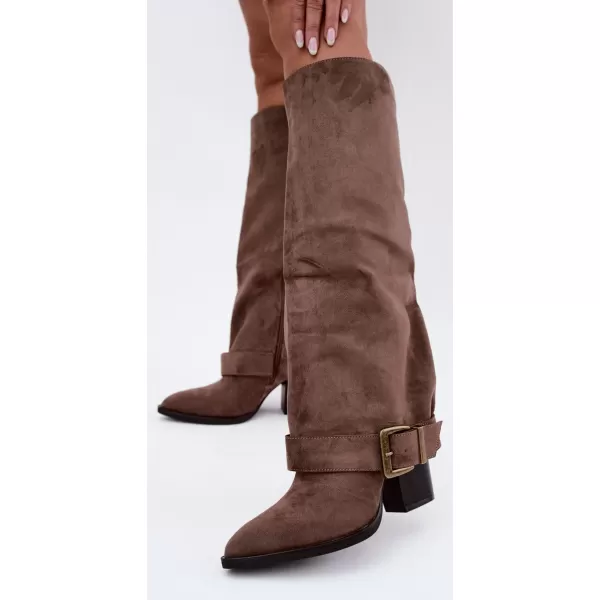  Dámské kozačky BOTO MM-40 KHAKI 