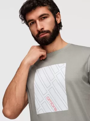 Pánské triko OMBRE OM-TSPT-0259 GREY