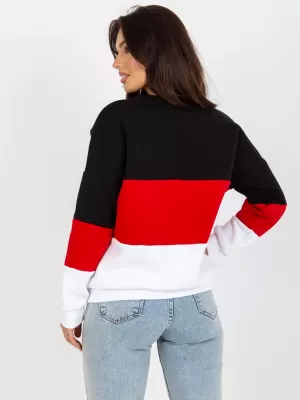 Dámská mikina RELEVANCE RV-BL-8377.89 BLACK AND RED