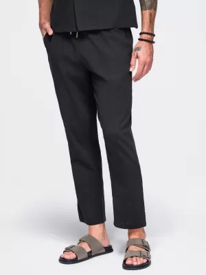 Pánské kalhoty OMBRE OM-PACP-0312 BLACK