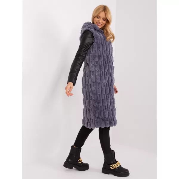  Dámská vesta WOOL FASHION ITALIA AT-KZ-2368-1.57 GRAY 
