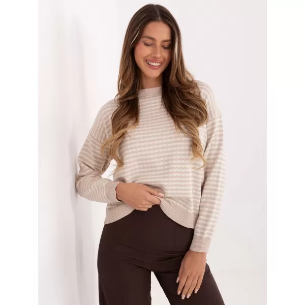  Dámský svetr FACTORY PRICE IT-SW-93190.15 LIGHT BEIGE 