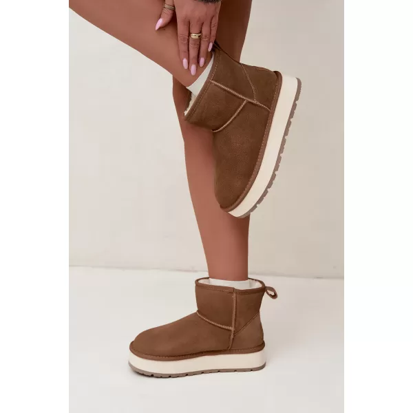  Dámské boty BIG STAR SHOES UU274692 BROWN/BEIGE 