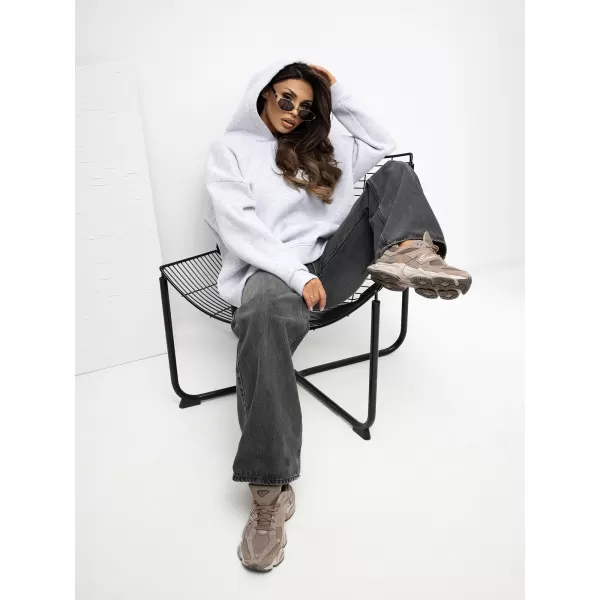  Dámská mikina RUE PARIS RV-BL-A1037.12 LIGHT GREY 