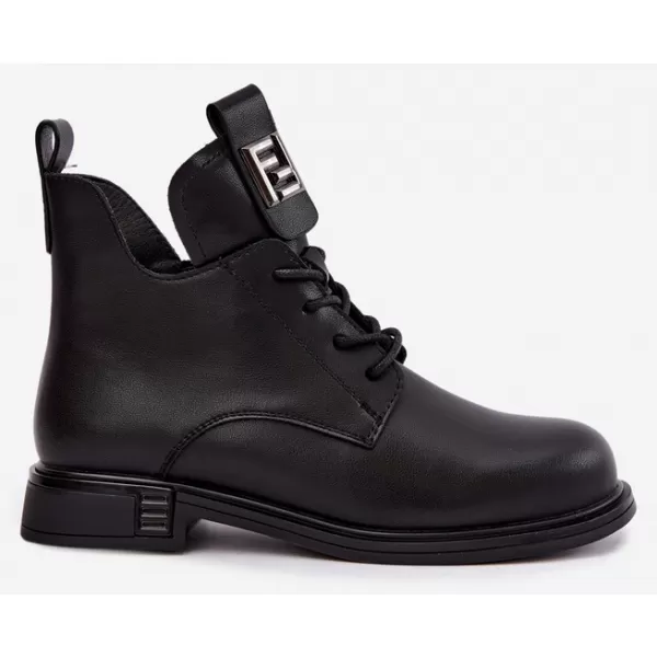  Dámské kotníkové boty D&A MK62-7034 BLACK 