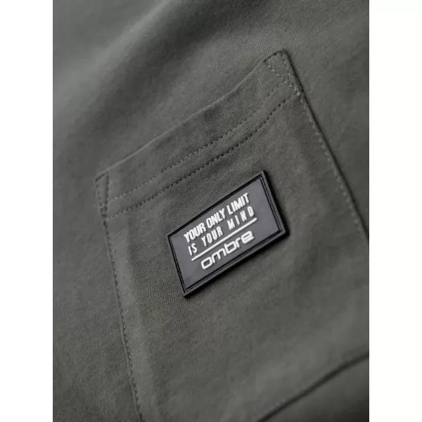  Pánské tričko OMBRE OM-TSCT-0305 GRAPHITE 