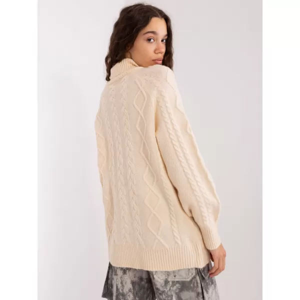  Dámský svetr WOOL FASHION ITALIA AT-SW-2355-2.12P ECRU 