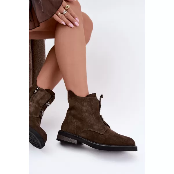  Dámské boty D&A CR62-3334 KHAKI 