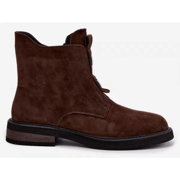  Dámské kotníkové boty D&A CR62-3335 BROWN 