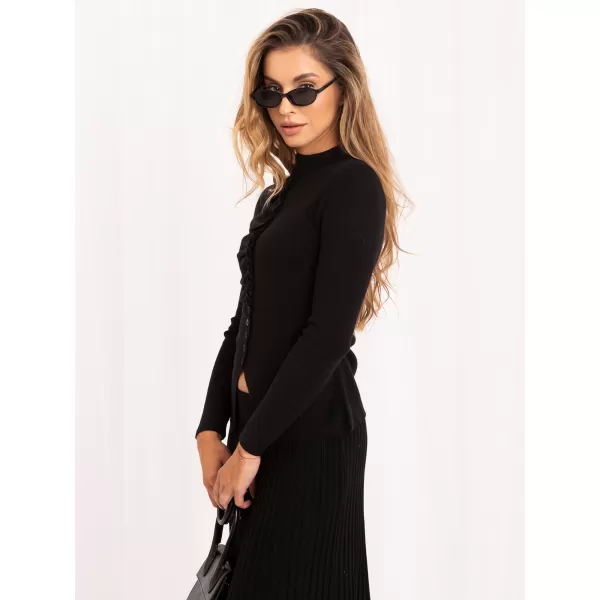  Dámský svetr ITALY MODA IR-SW-57817.17 BLACK 