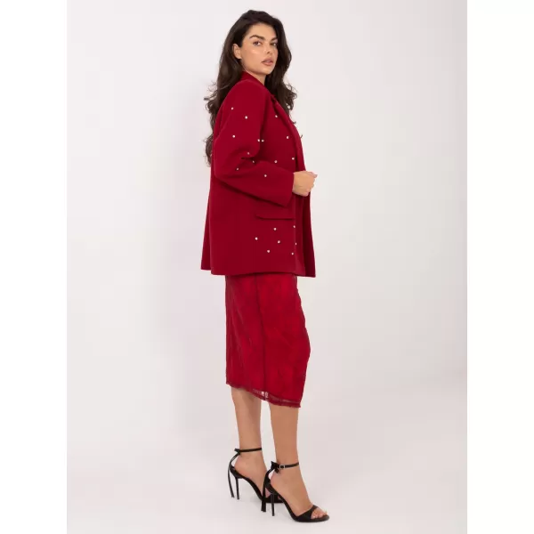  Dámské sako ITALY MODA IT-MA-18365.97 BURGUNDY 