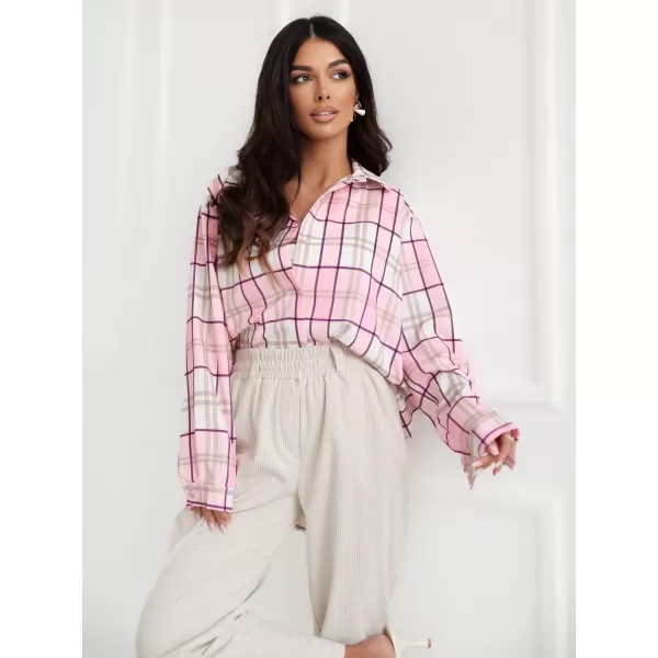  Dámská košile ITALY MODA IT-KS-22269-1.00 BRIGHT PINK 