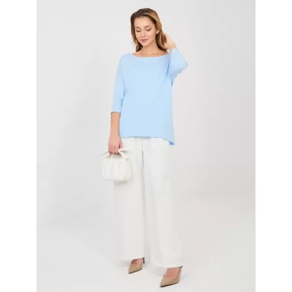  Dámská halenka RUE PARIS RV-BZ-A1187.36 LIGHT BLUE 