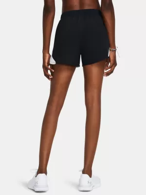 Dámské kraťasy UNDER ARMOUR UA FLY BY 3'' SHORTS 1382438-002 ČERNÁ