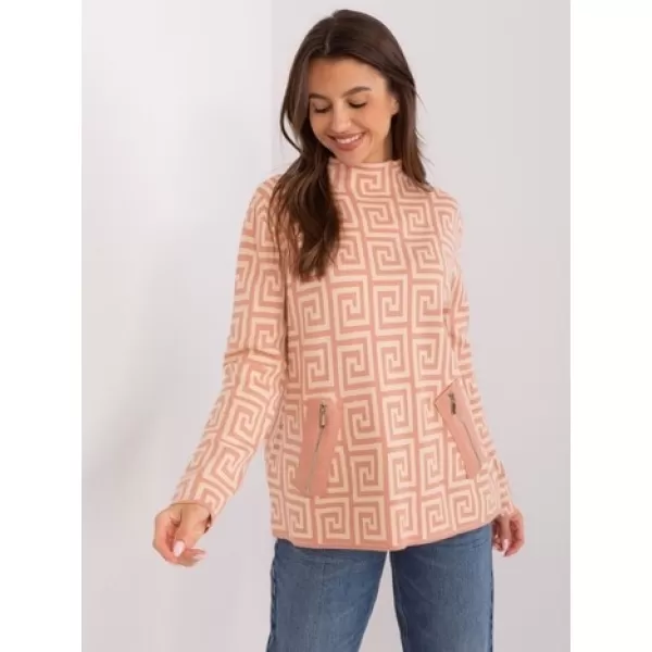 Dámský svetr WOOL FASHION ITALIA AT-SW-2341.00P PEACH 