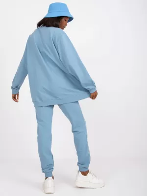 Dámská mikina BASIC FEEL GOOD AP-BL-A-R001 LIGHT BLUE