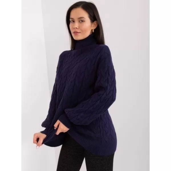  Dámský svetr WOOL FASHION ITALIA AT-SW-2348.88 NAVY 