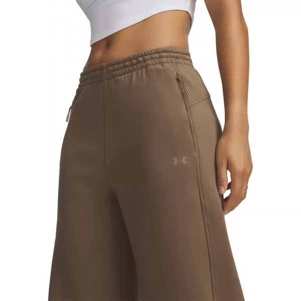  Dámské tepláky UNDER ARMOUR UNSTOPPABLE FLC OPEN PANT 6013522-219 HNĚDÁ 