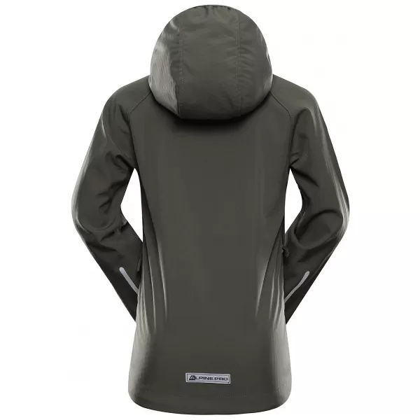  Dětská softshellová bunda ALPINE PRO HOORO 2 MULLED BASIL 
