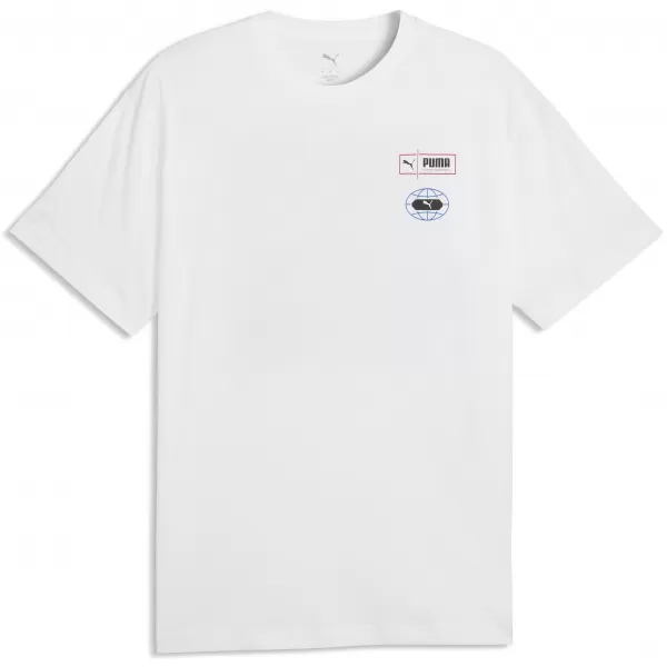 Pánské triko PUMA GRAPHICS RELAXED STACKED TEE 69436802 PUMA WHITE 