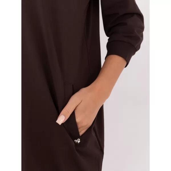  Dámské šaty BASIC FEEL GOOD RV-SK-7203.35P DARK BROWN 