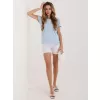 Dámské triko RUE PARIS RV-BZ-8837.67 LIGHT BLUE