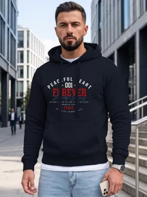 Pánská mikina DSTREET TMAVĚ MODRÁ