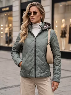 Dámská bunda DSTREET ZELENÁ
