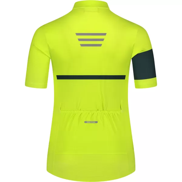  Dámský cyklo dres NORDBLANC ENTHUSIAST NBSLF8084 SVÍTIVĚ ZELENÁ 
