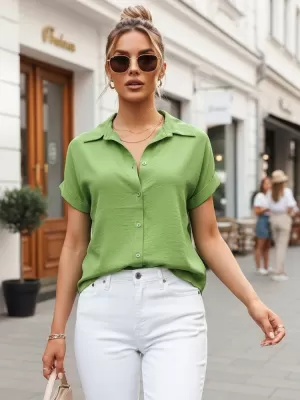 Dámská košile DSTREET ZELENÁ
