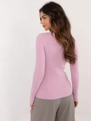 Dámský svetr WOOL FASHION ITALIA AT-SW-2332-2.65 BRIGHT PURPLE