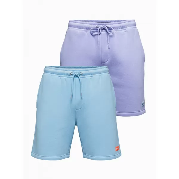  Pánský set kraťas OMBRE Z129 LIGHT BLUE/LIGHT PURPLE 