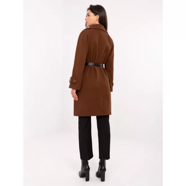  Dámský kabát RUE PARIS IT-PL-FL5712.84 BROWN 
