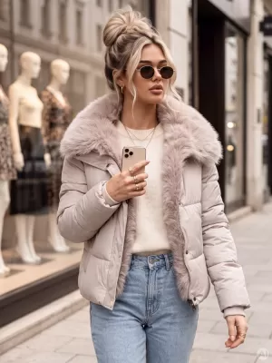 Dámská bunda DSTREET1 BÉŽOVÁ