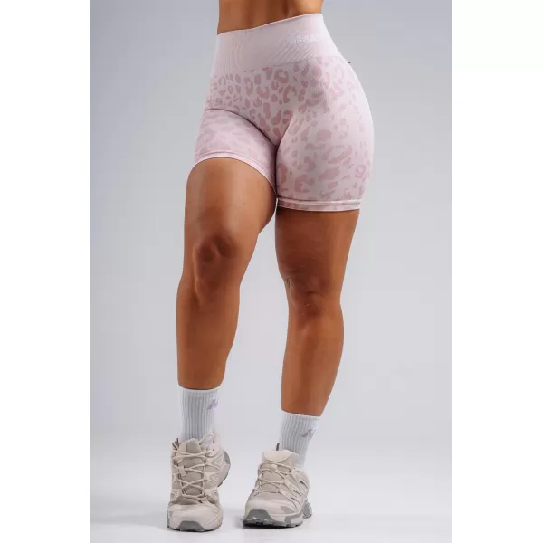  Kompresní push-up šortky s leopardím vzorem NEBBIA PRIMAL 856 PINK LEOPARD 