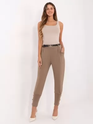 Dámské kalhoty FACTORY PRICE IT-SP-21679.03 DARK BEIGE