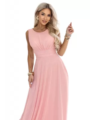 Dámské šaty NUMOCO ELIRA 678-5 PUDROVĚ RŮŽOVÁ