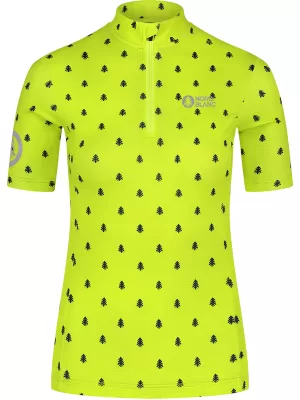 Dámský cyklo dres NORDBLANC TREES NBSLF8085 ZELENÁ