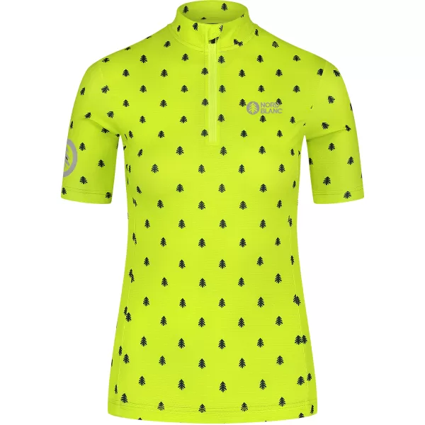  Dámský cyklo dres NORDBLANC TREES NBSLF8085 ZELENÁ 