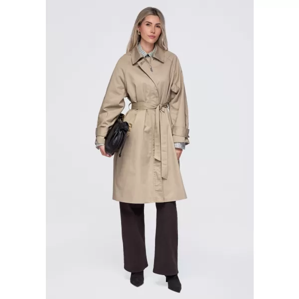  Dámský kabát OMBRE OW-CT-E0002 BEIGE 