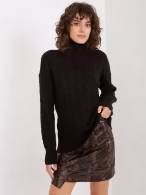 Dámský svetr WOOL FASHION ITALIA AT-SW-2348.93 NOIRE