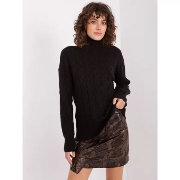  Dámský svetr WOOL FASHION ITALIA AT-SW-2348.93 NOIRE 