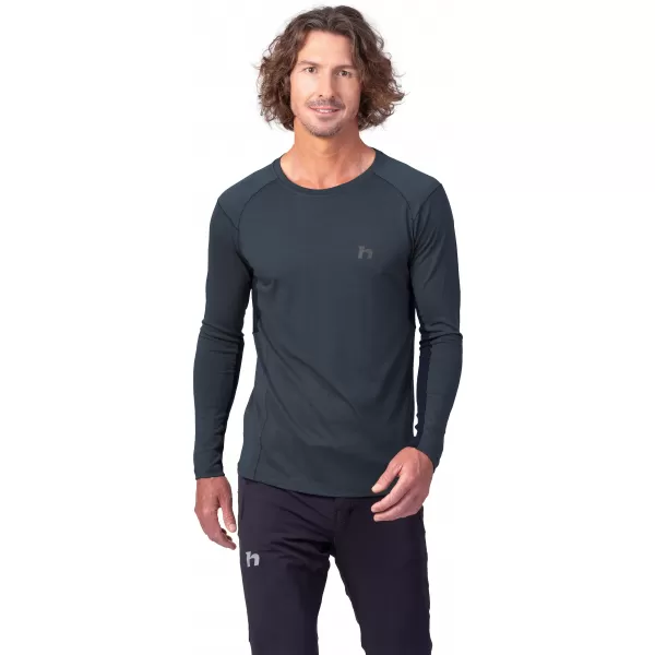  Pánské triko HANNAH TARAN L/S SKY CAPTAIN/ANTHRACITE 