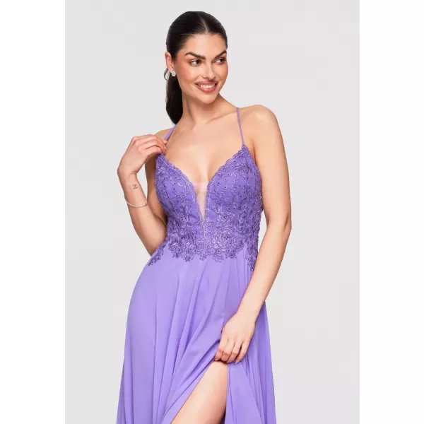  Dámské šaty LARICA LA-OM-DLR309 VIOLET 